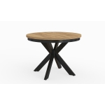 Stół okrągły rozkładany AVERO – kolor kaszmir, nowoczesny design, funkcja rozkładania do 180 cm